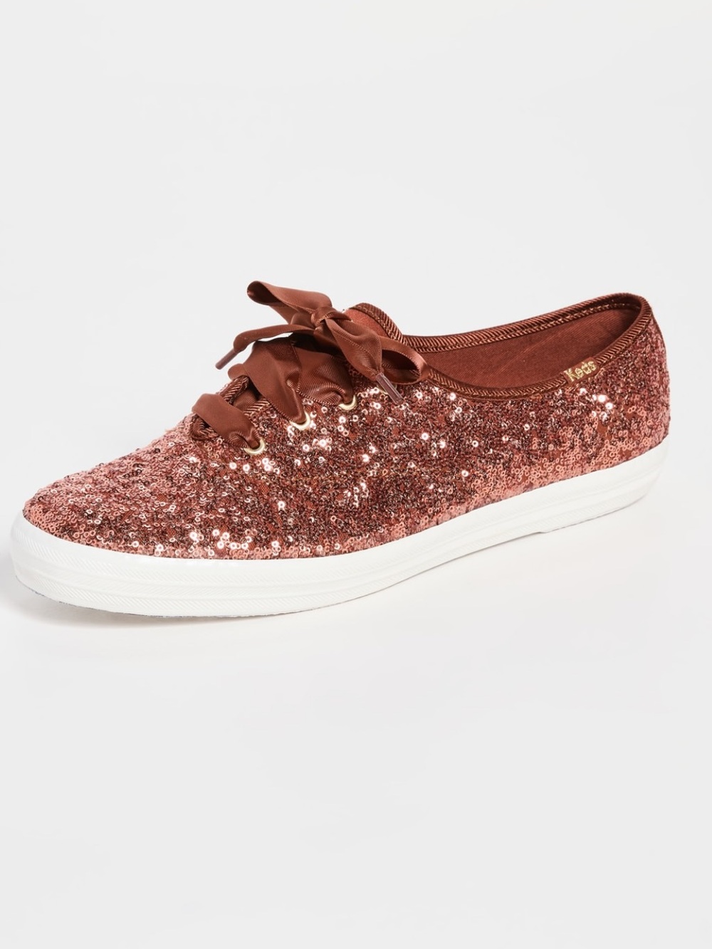 Keds Women’s Celebration sequin sneakers in Burnt sienna, size 7
